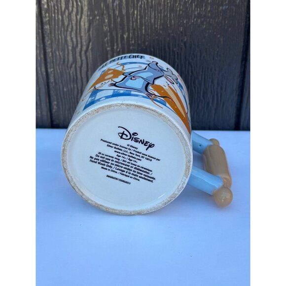 Disney Pixar Le Petit Chef Ratatouille Remy Ceramic Mug Rolling Pin Handle - Picture 6 of 7